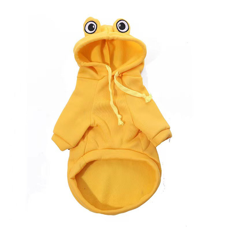 RibbitPaw Frog Dog Hoodie-Adorable Comfort for Your Furry Friend