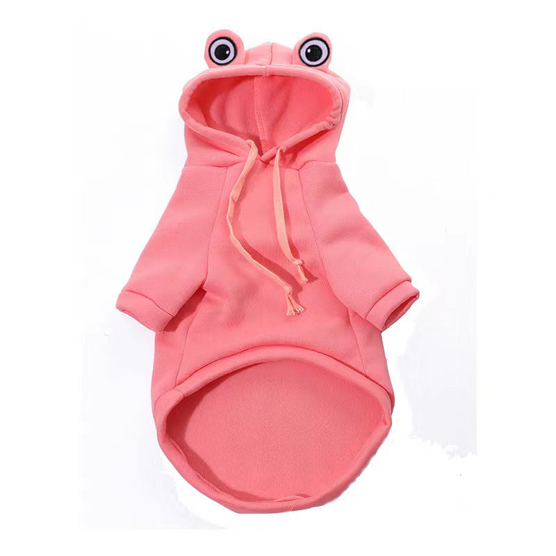 RibbitPaw Frog Dog Hoodie-Adorable Comfort for Your Furry Friend